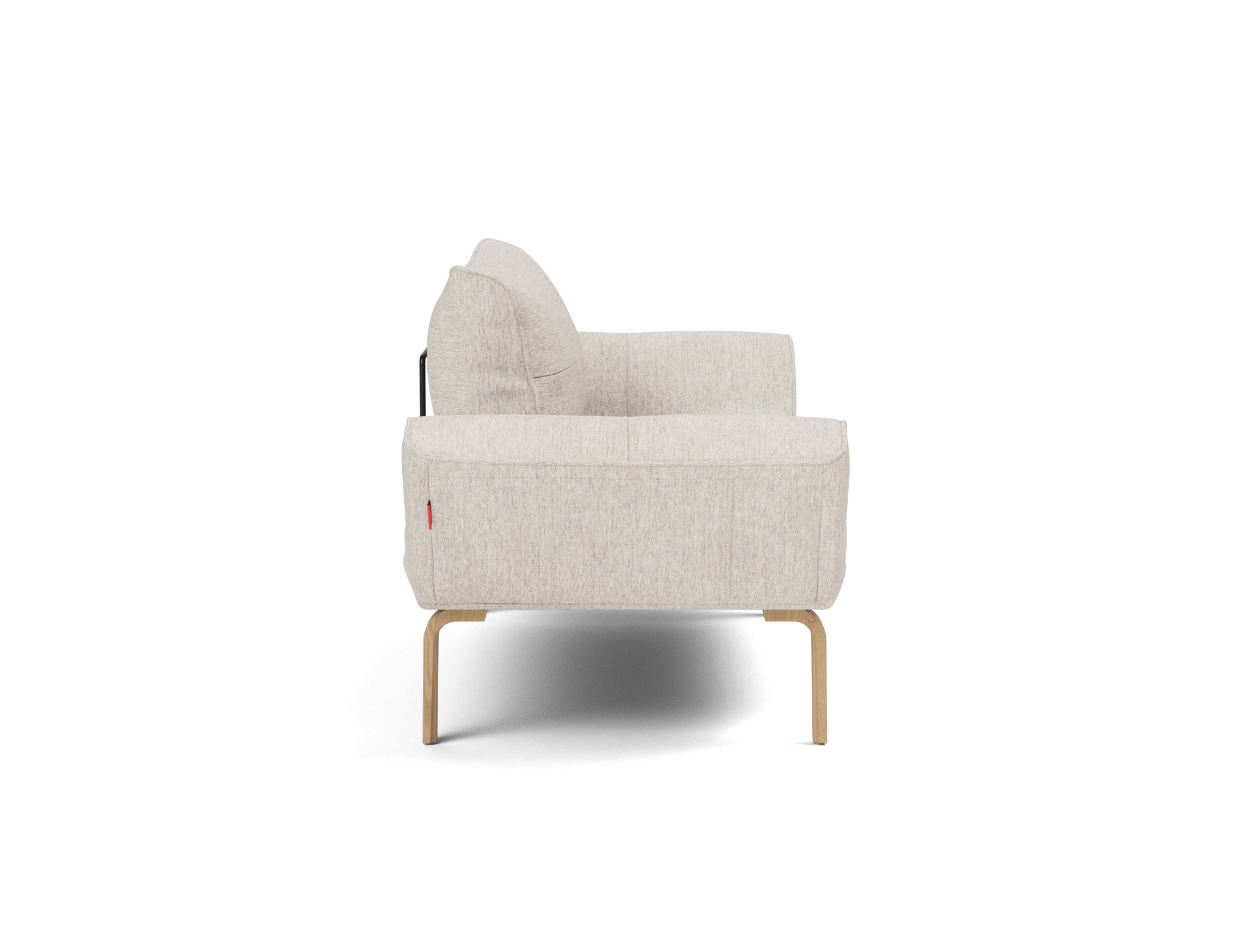 Tagesbett Zeal Chenille Yuveno 470-Natural Beine Bow Eiche