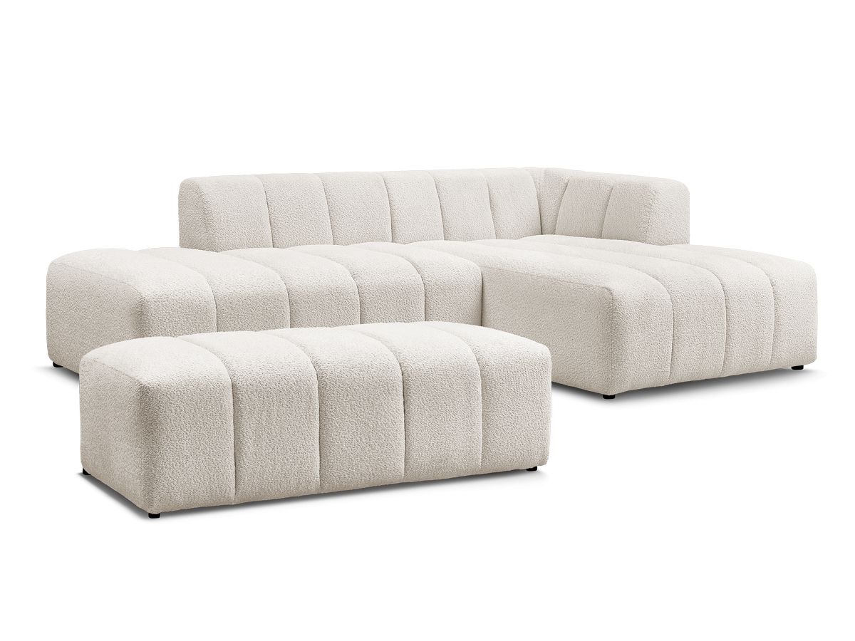 Bobochic Annecy Ecksofa mit Pouf