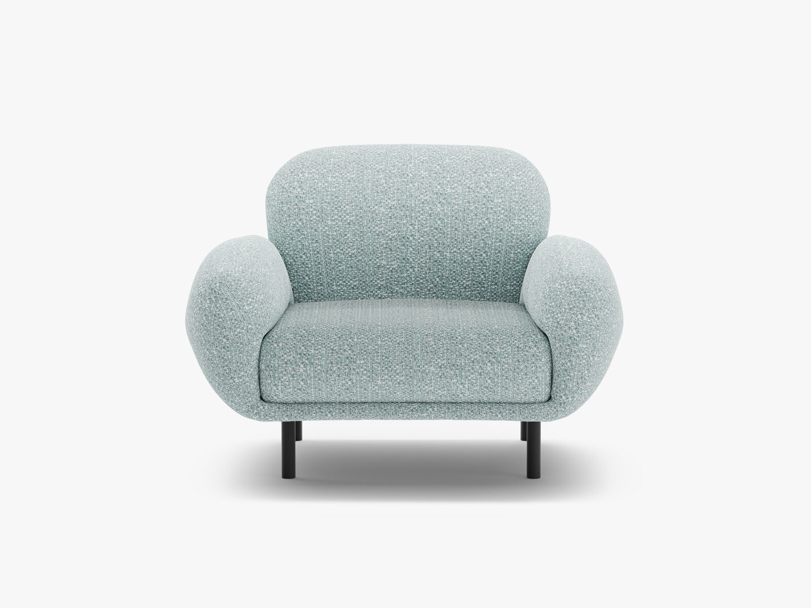 Micadoni Sessel Poppy Chenille Silencio Gedämpftes Blau