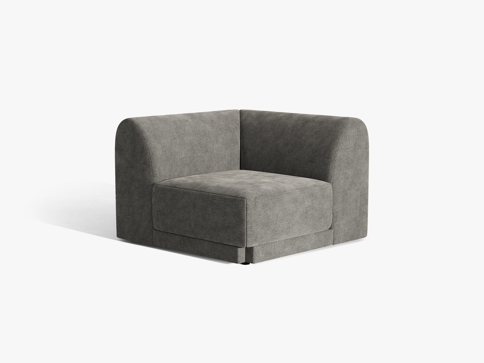 Micadoni Modul Ecke Miley Chenille Eden Dunkelgrau