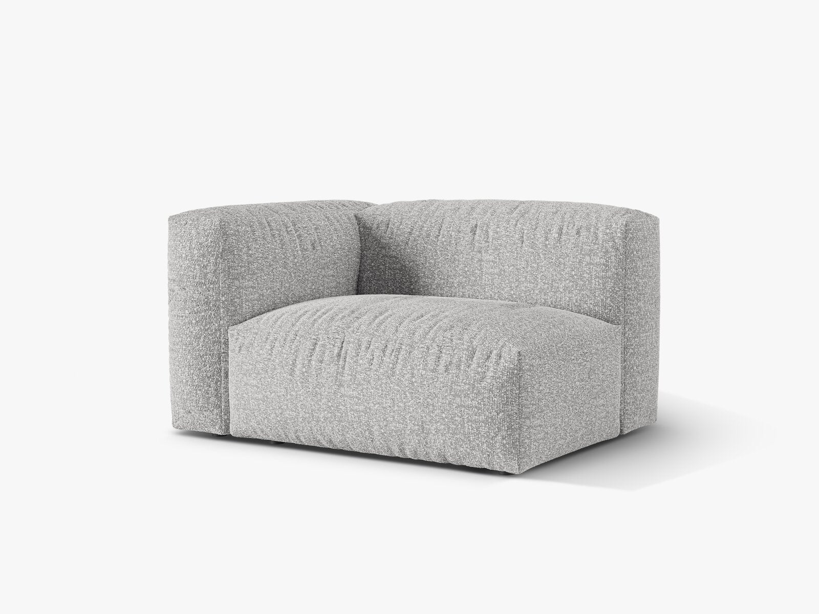 Micadoni Eckmodul Martina 1-Sitzer Links Boucle Monet Silber