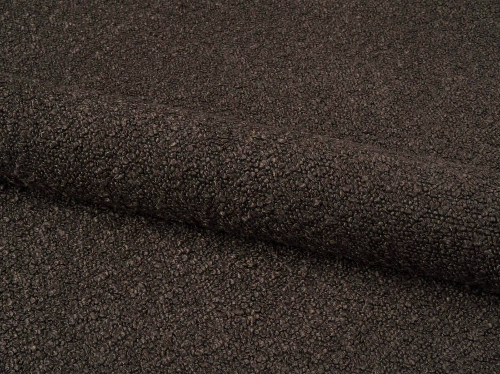 Micadoni Ecksofa Jodie 3-Sitzer Rechts Boucle Baloo Braun