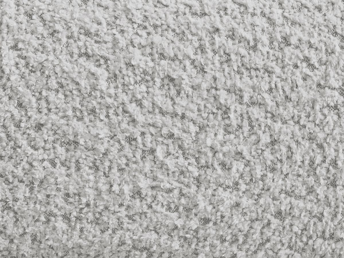 Bobochic Pamira Pouf Bouclé-Stoff Hellgrau