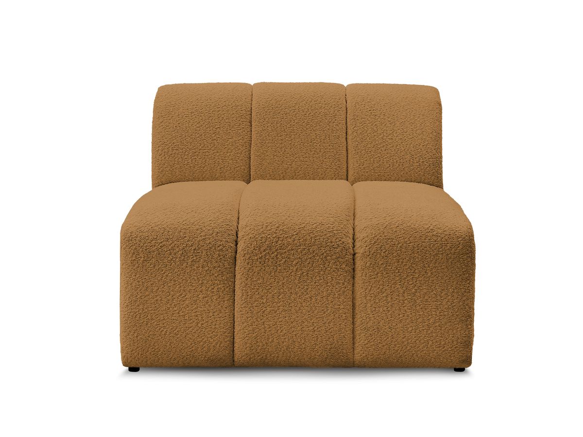 Bobochic Annecy Sofamodul 1-Sitzer Bouclé-Stoff Gelb