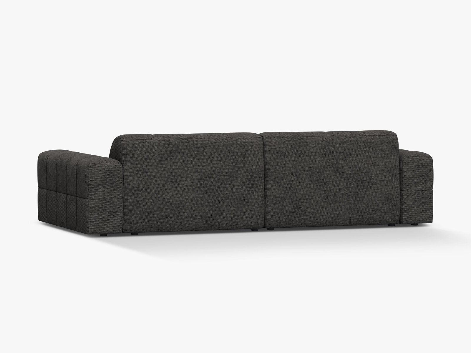 Micadoni Sofa Jennifer 4-Sitzer Chenille Eden Dunkelgrau