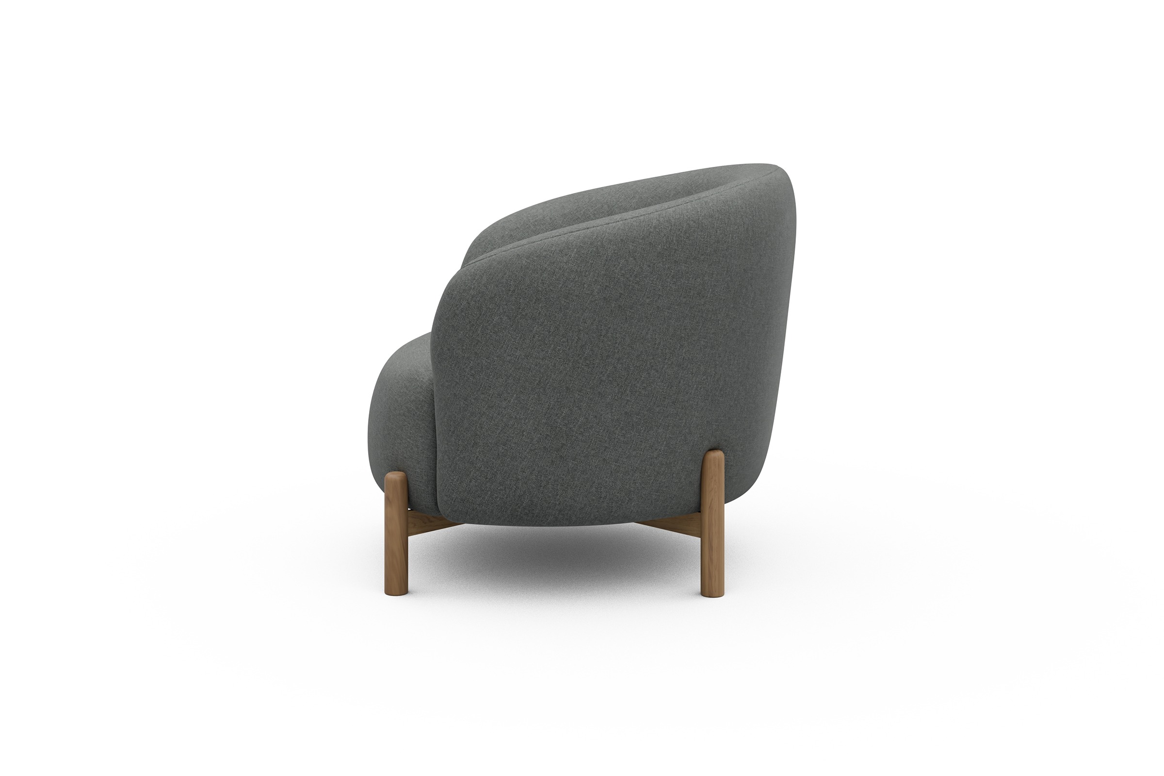 Sessel Ronda Holzbeine Eiche Natur Satya-Steel