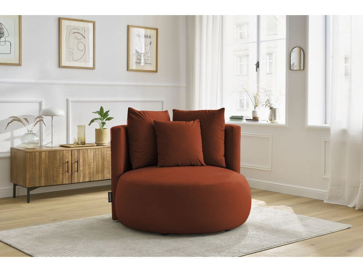 Bobochic Cesar Sessel Samt Orange