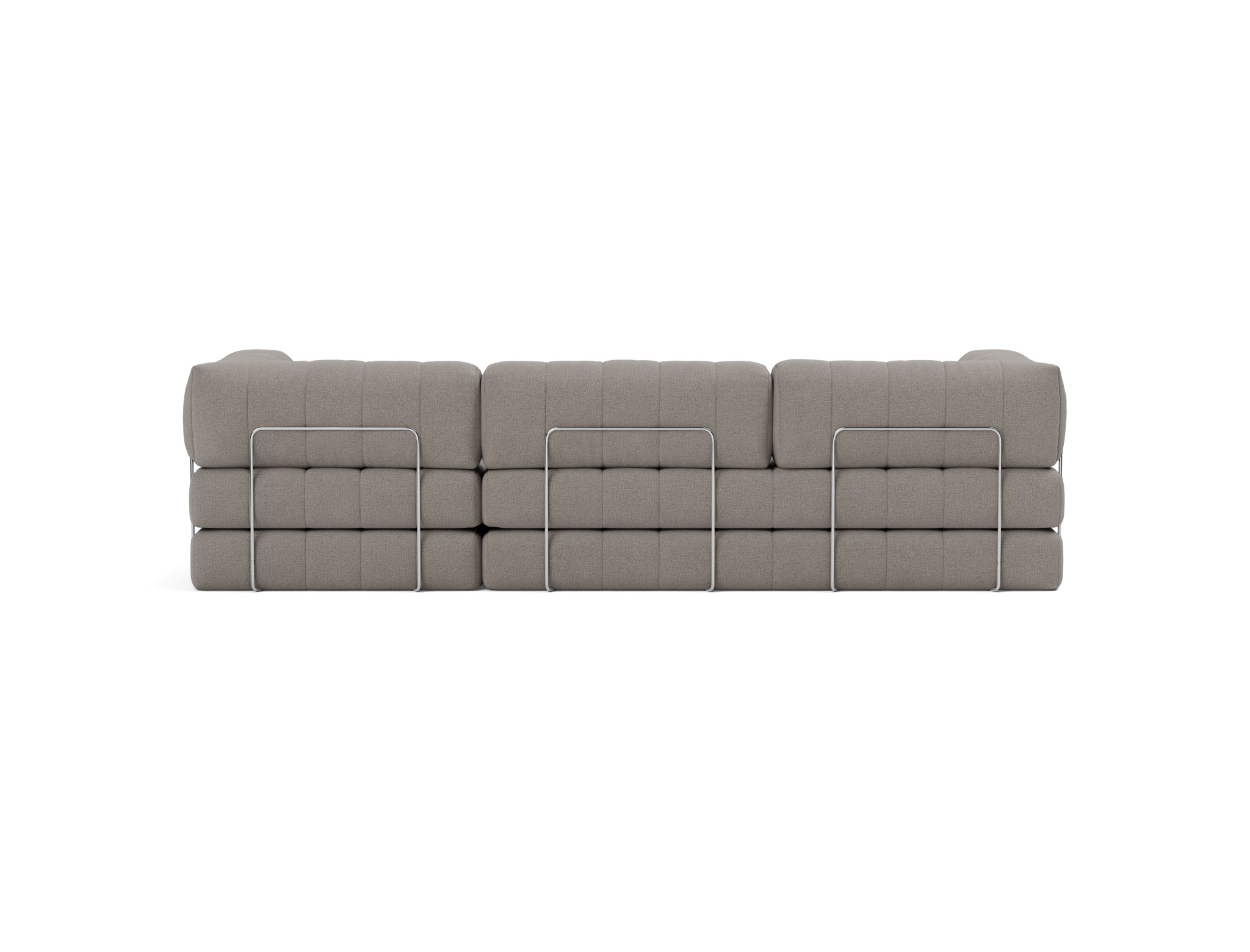 Schlafsofa CozyPad Grand mit Armlehnen Flachgewebe Mixed Dance 521-Grey