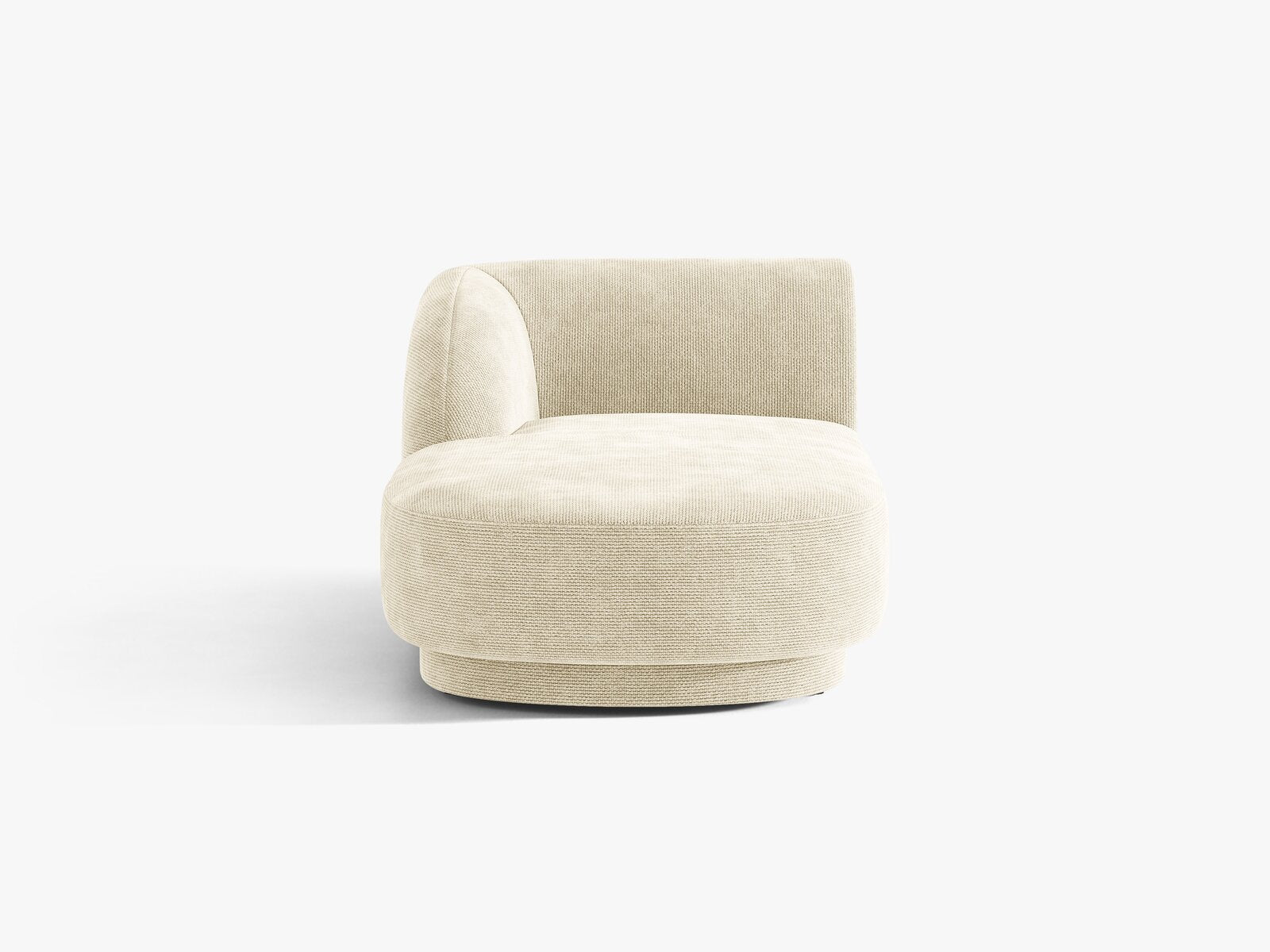 Micadoni Modul Miley 2-Sitzer Links Chenille Haga Helles Beige