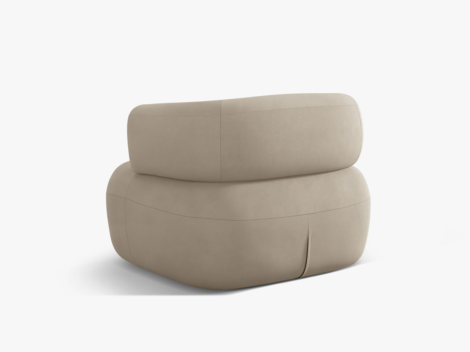 Micadoni Sessel Jenny Samt Salvador Beige