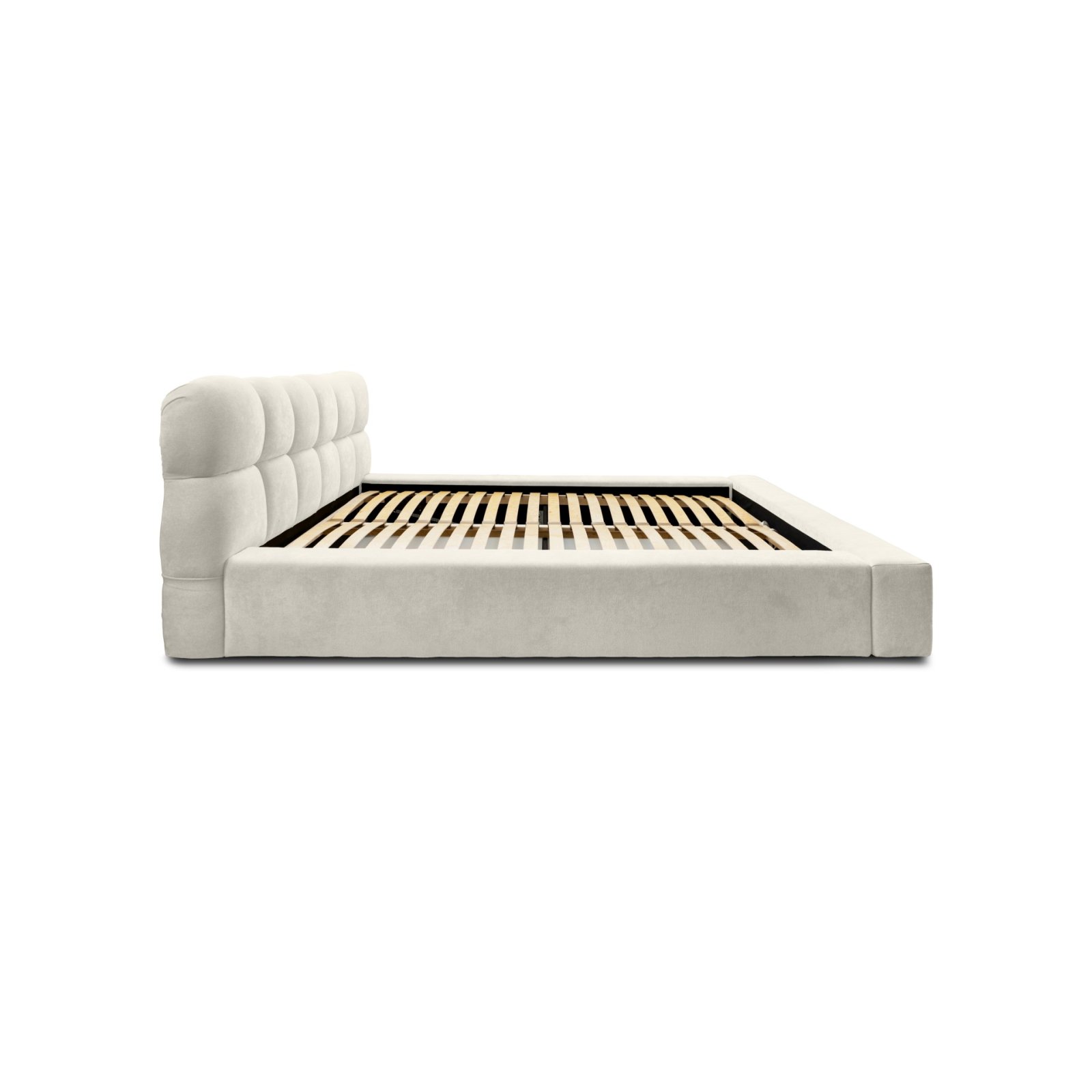 Polsterbett Vento-New Chenille 140x200 mit Metallrahmen Ditra-New 01