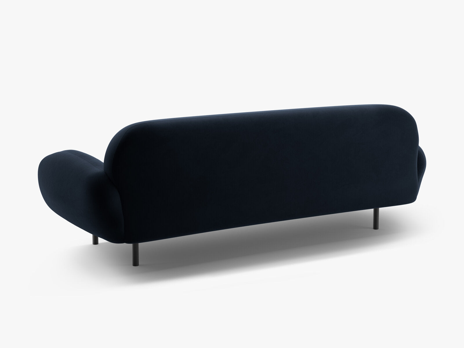Micadoni Sofa Poppy 3-Sitzer Samt Casino Königsblau