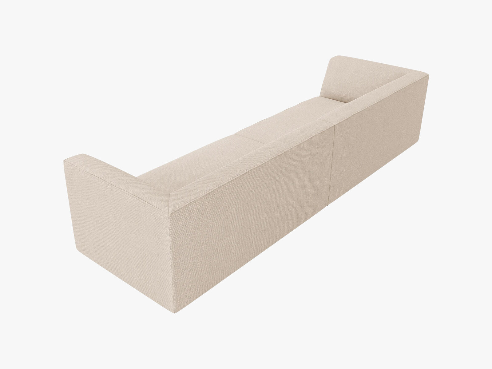 Micadoni Sofa Ruby 4-Sitzer Strukturierter Stoff Ottawa Beige