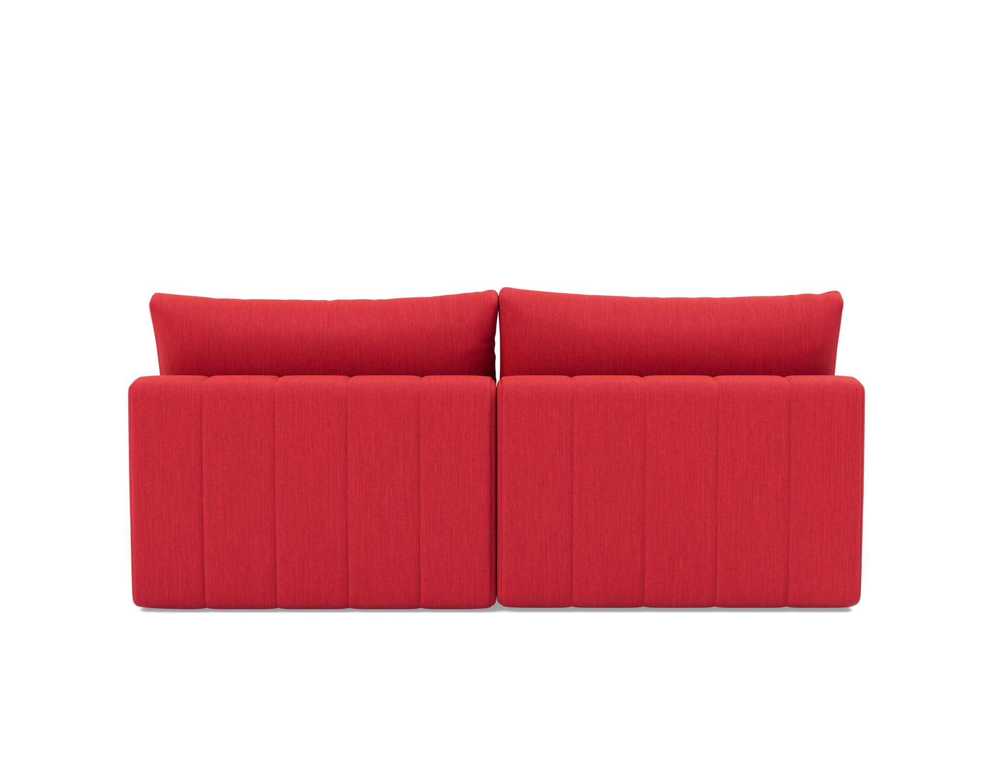 Schlafsofa Akello mit Chaiselongue Flachgewebe Elegance 511-Red