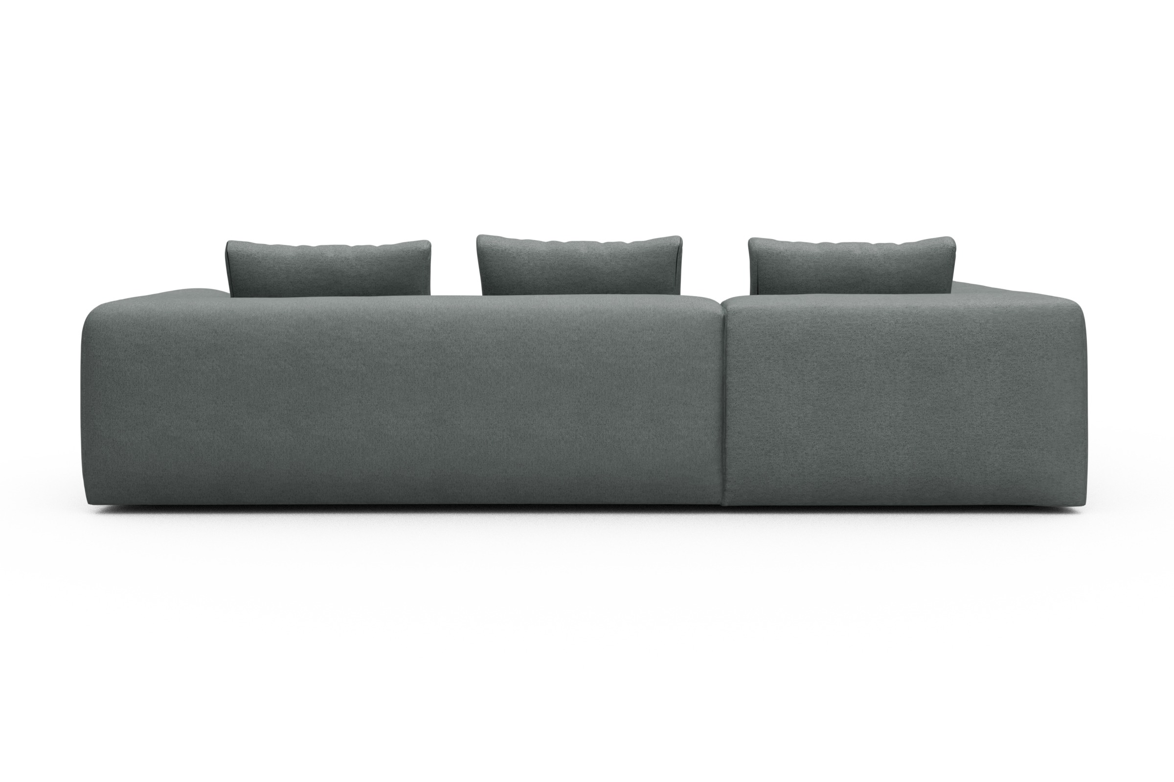Ecksofa Fred Relax-Ecke links mit 2,5-Sitzer Denari-Soft-Grey