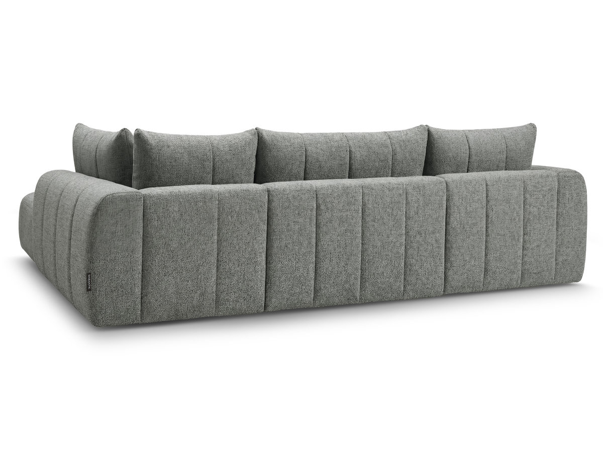 Bobochic Nesty Wohnlandschaft Melange-Stoff Dunkelgrau Ecke links