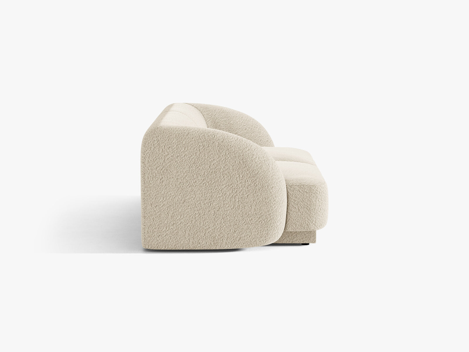 Micadoni Sofa Miley 2-Sitzer Boucle Baloo Beige