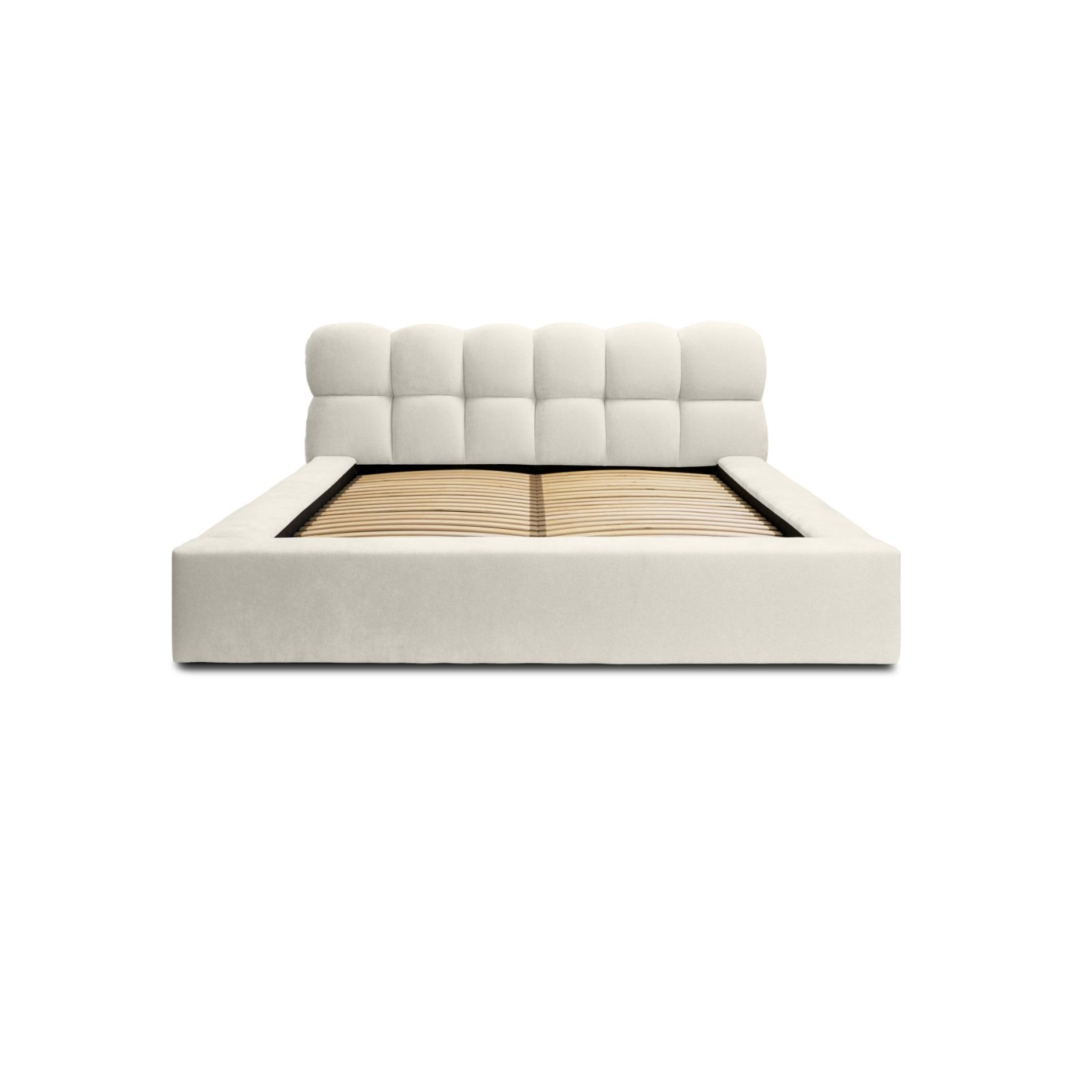 Polsterbett Vento-New Chenille 140x200 mit Metallrahmen Ditra-New 01