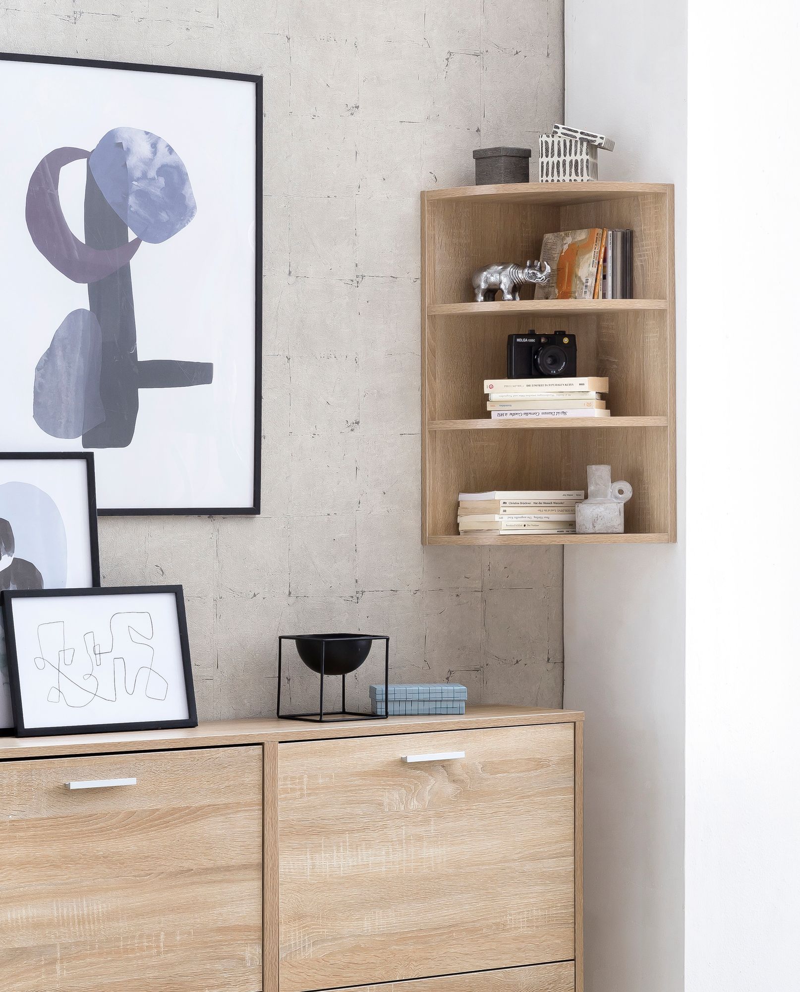 Wandregal Flatey Sonoma 30 × 30 × 60 cm
