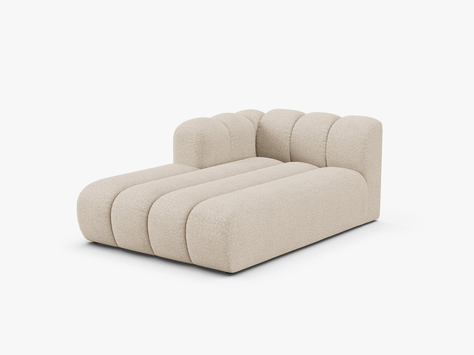 Micadoni Recamiere Lupine 2-Sitzer Links Boucle Baloo Beige