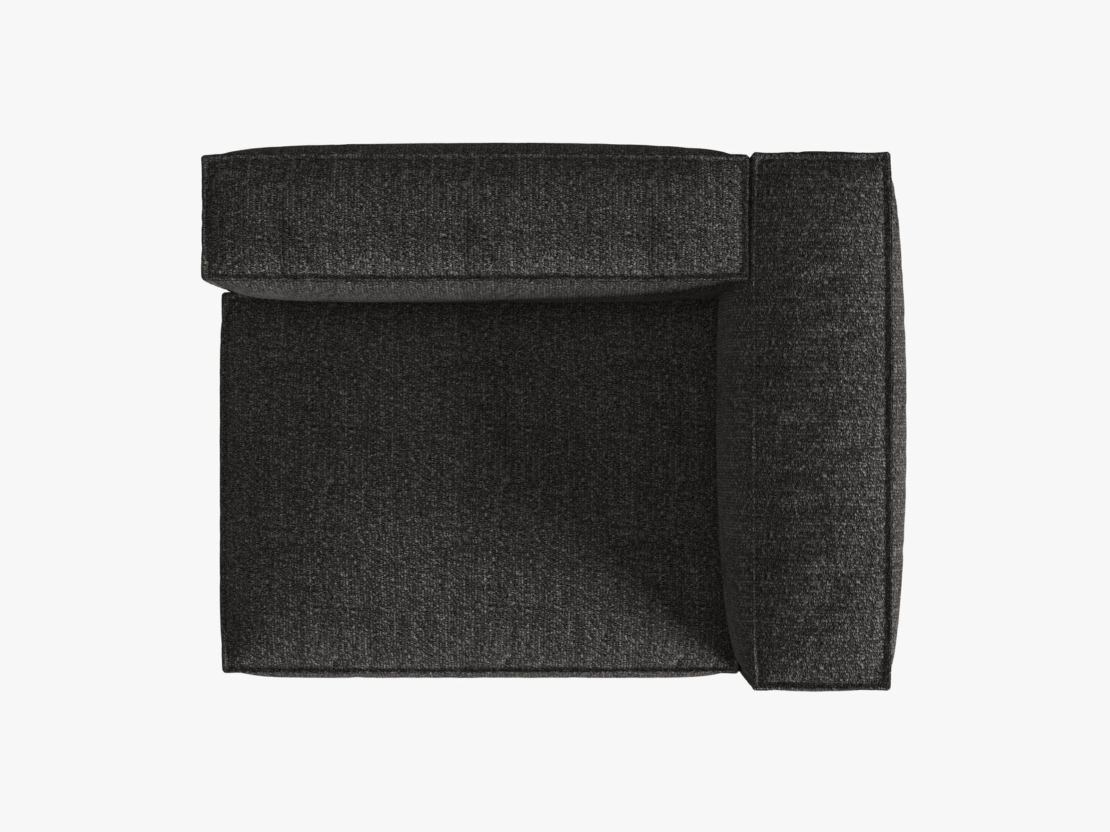 Micadoni Eckmodul Nuria 2-Sitzer Rechts Boucle Anthrazit