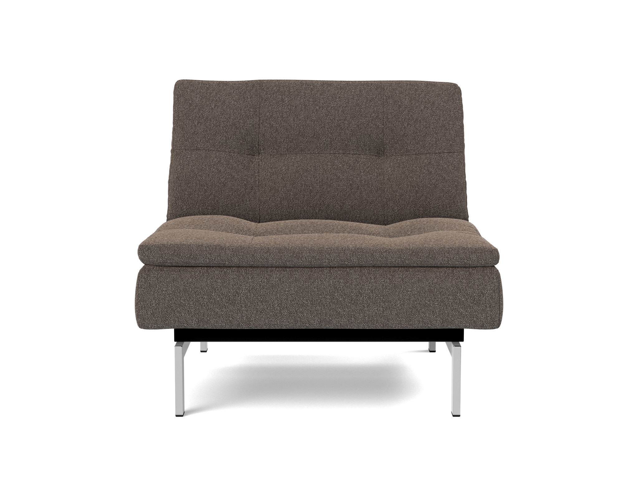 Sessel Dublexo Boucle Skandi 530-Taupe Beine Chrom