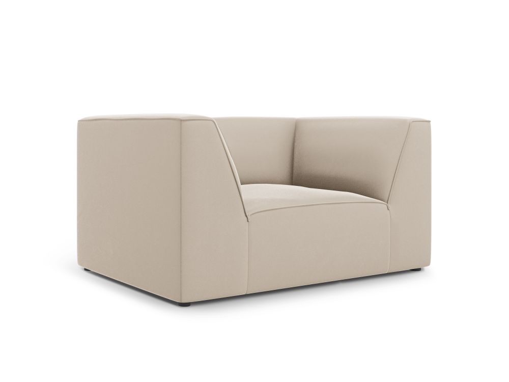 Cosmopolitan Design Sessel Siena Samt Salvador Beige