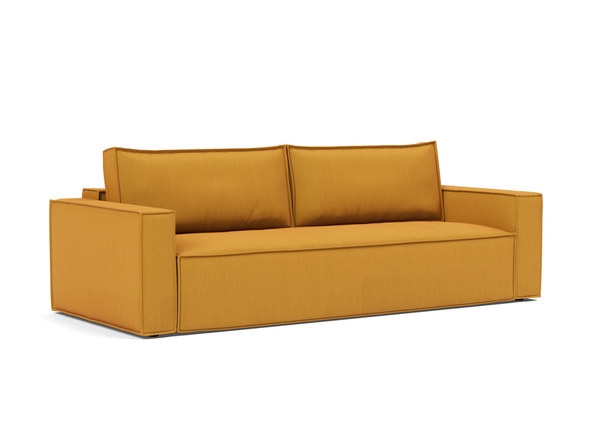 Schlafsofa Newilla Flachgewebe Elegance 507-Burned-Curry