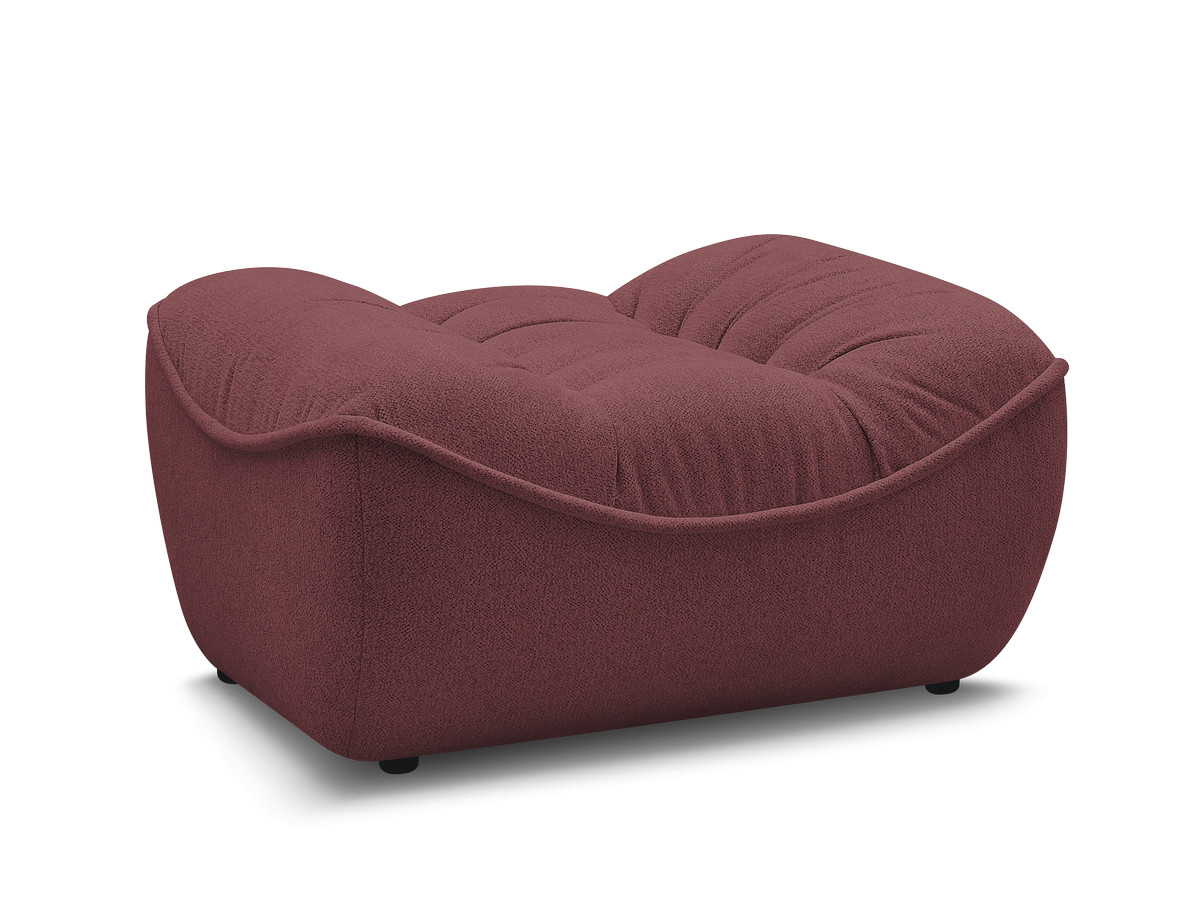 Bobochic Serena Pouf Melange-Stoff Rot