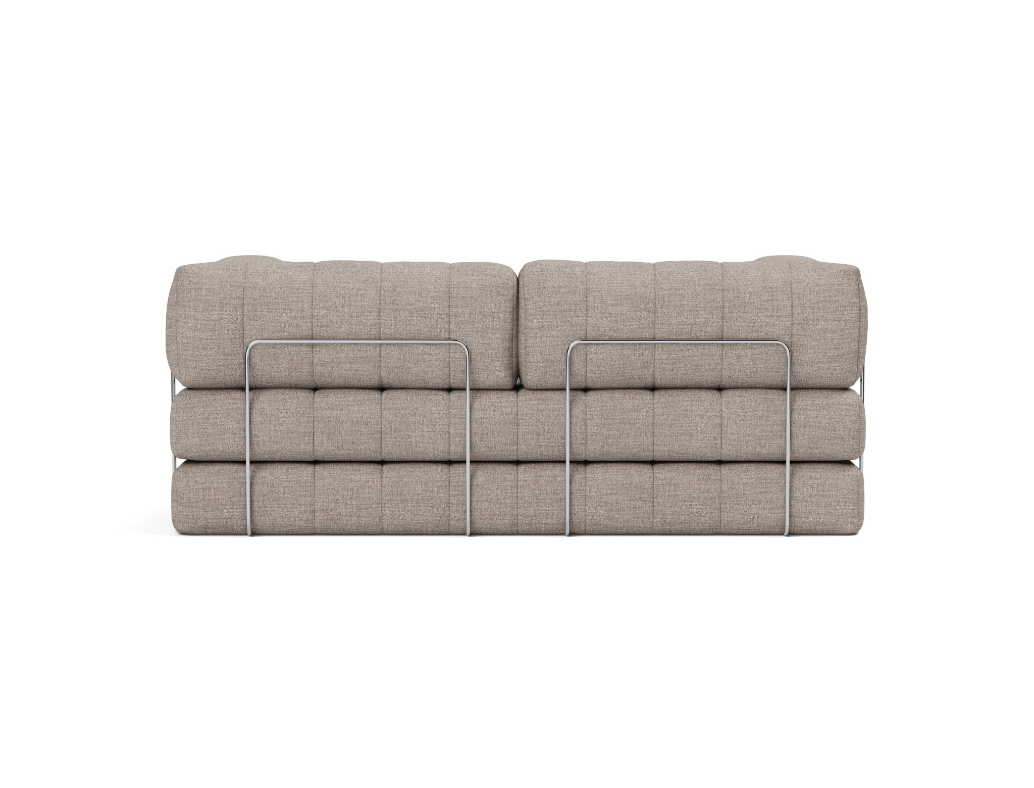 Schlafsofa CozyPad mit Armlehnen Chenille Yuveno 472-Warm-Grey