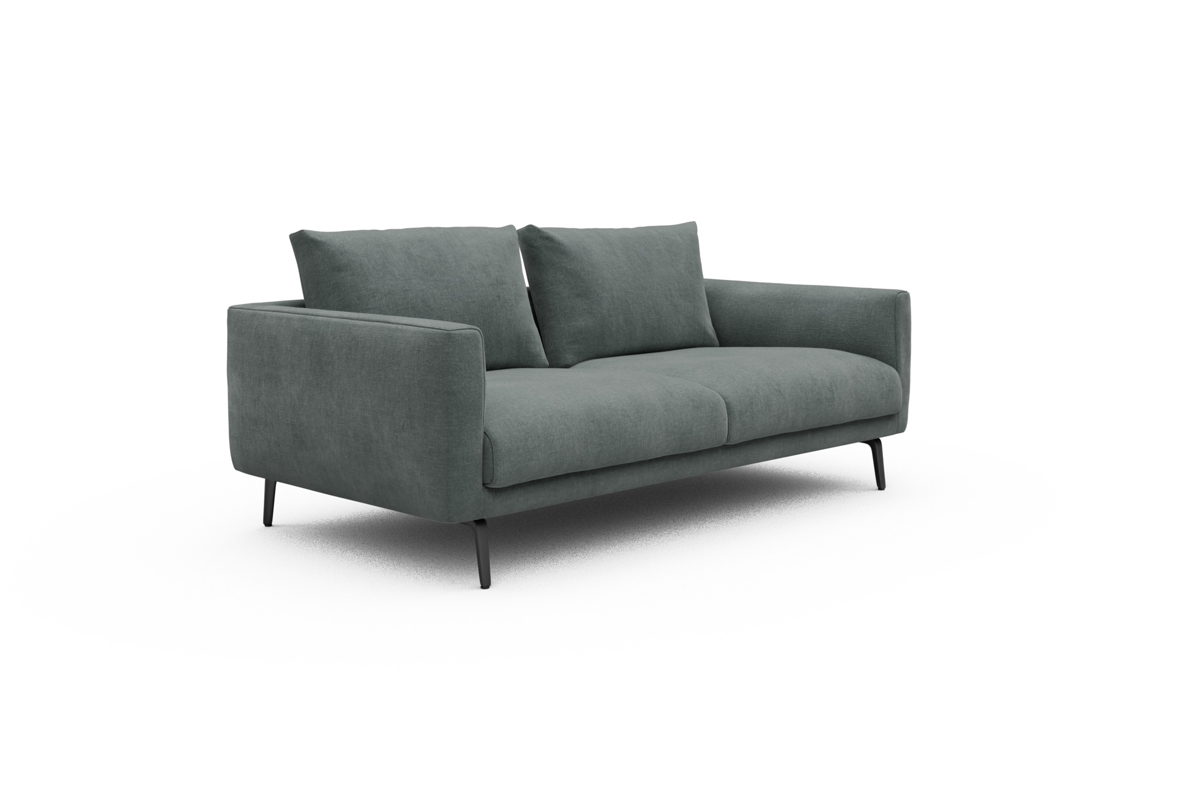 Sofa Karl 2-5-Sitzer Smooth-Silver-Grey