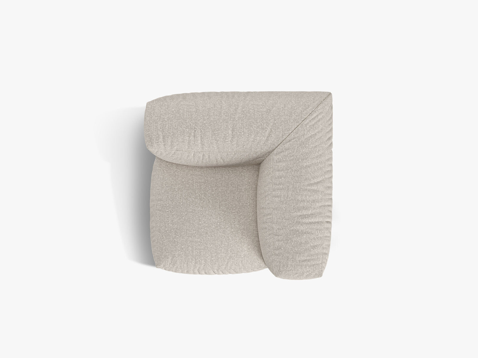 Micadoni Eckmodul Martina 1-Sitzer Klein Boucle Monet Beige