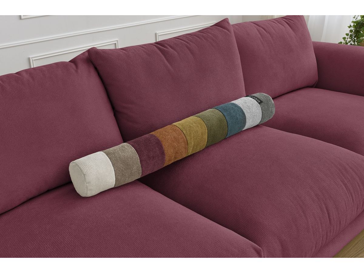 Bobochic Ernest Sofa 3-Sitzer 265 × 106 cm Stoff Rot