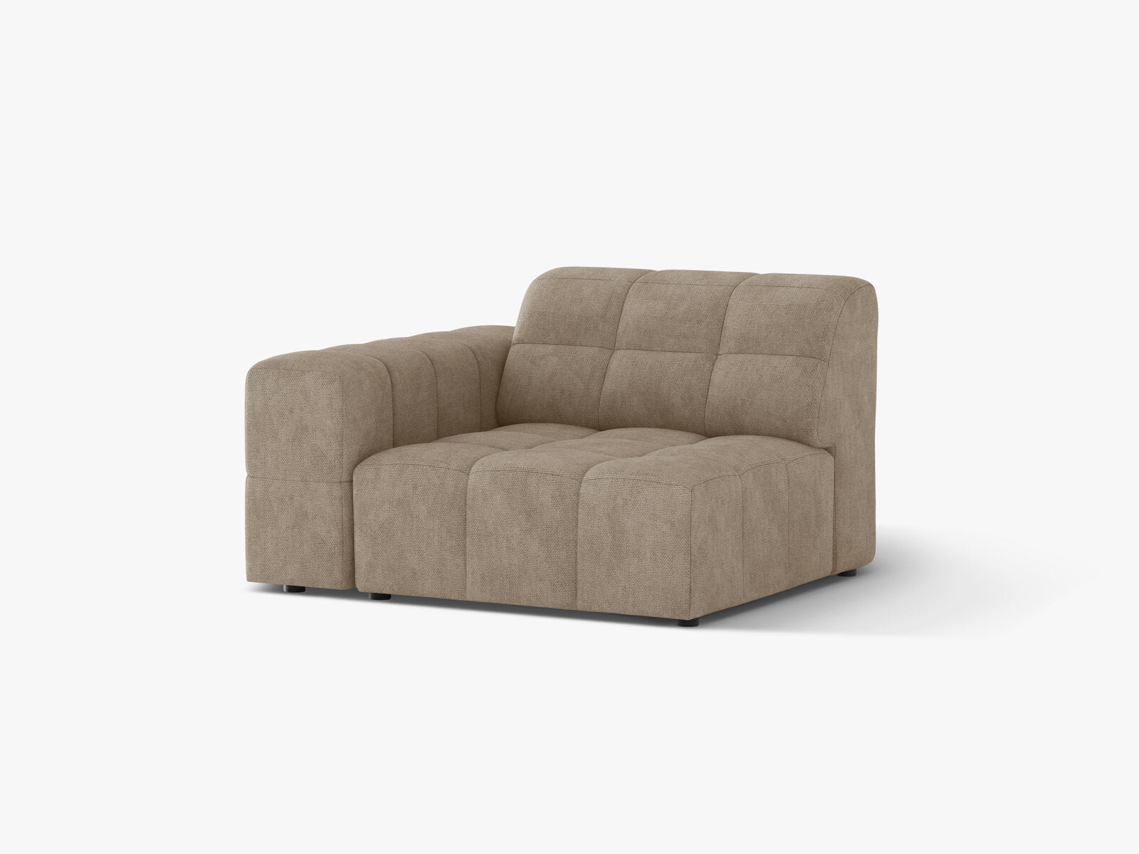 Micadoni Jennifer Sofamodul Links Chenille Eden Dunkelbeige