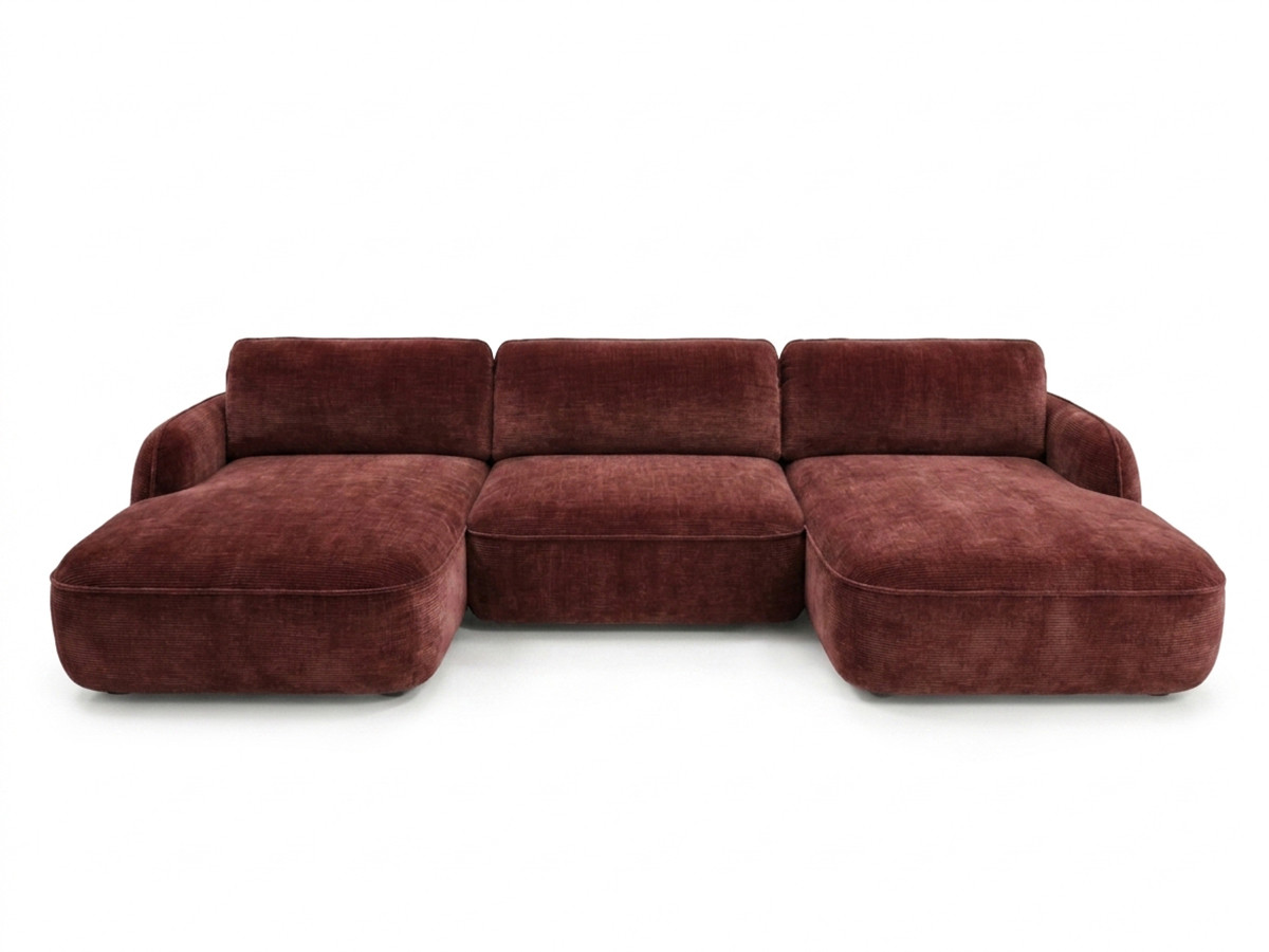Bobochic Celeste Wohnlandschaft Chenille Rot