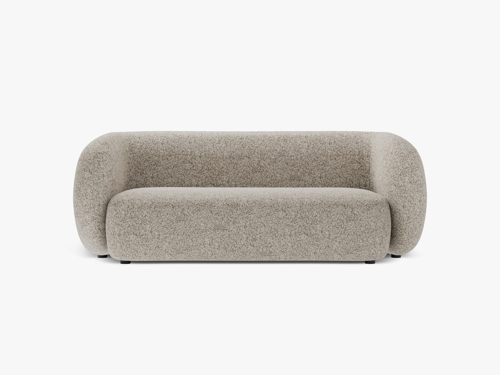 Micadoni Sofa Kate 2-Sitzer Strukturierter Stoff Puente Beige Melange