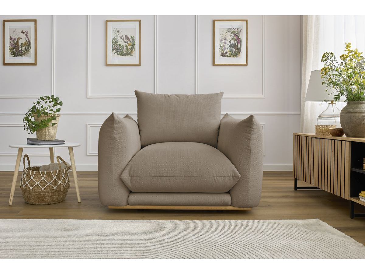 Bobochic Ernest Sessel Stoff Taupe