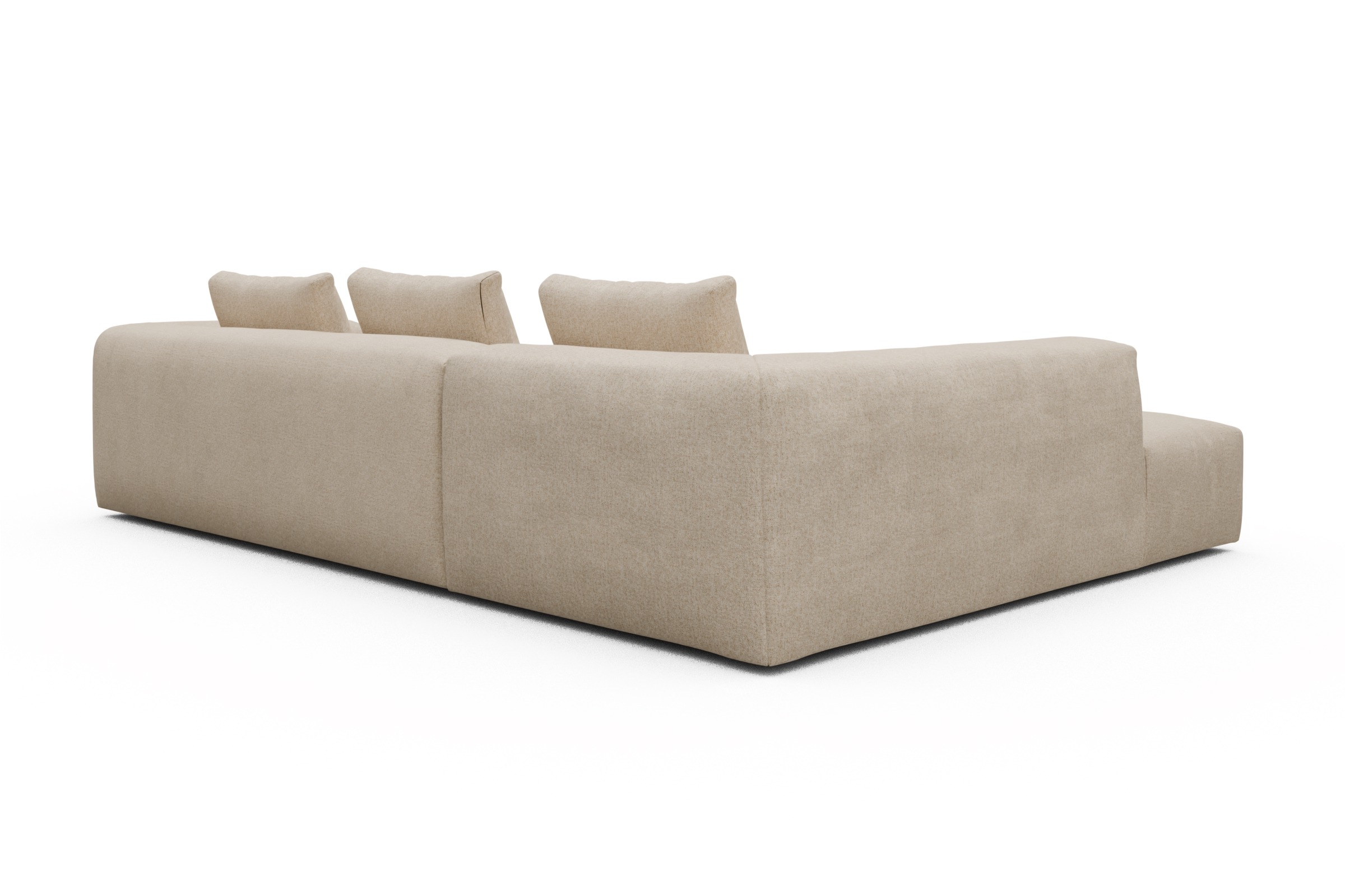 Ecksofa Fred Relax-Ecke links mit 2,5-Sitzer Casone-Natural-Beige