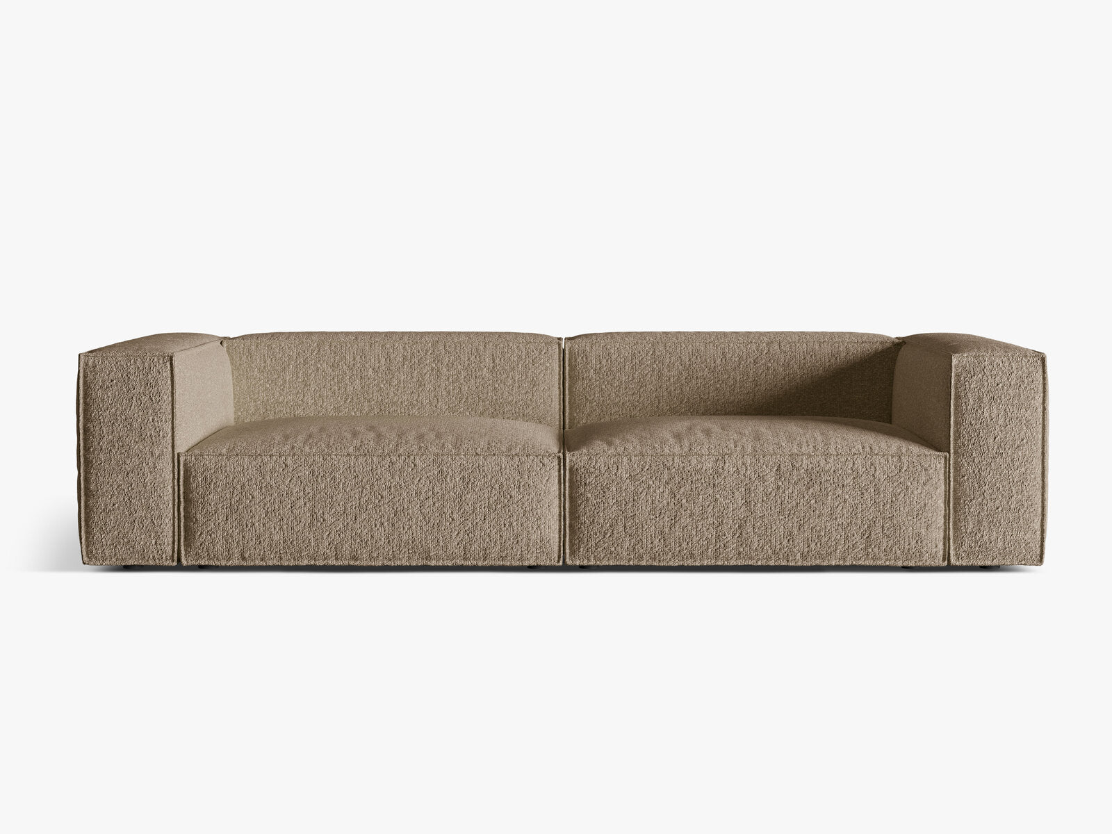 Micadoni Sofa Nuria 5-Sitzer Boucle Cappuccino
