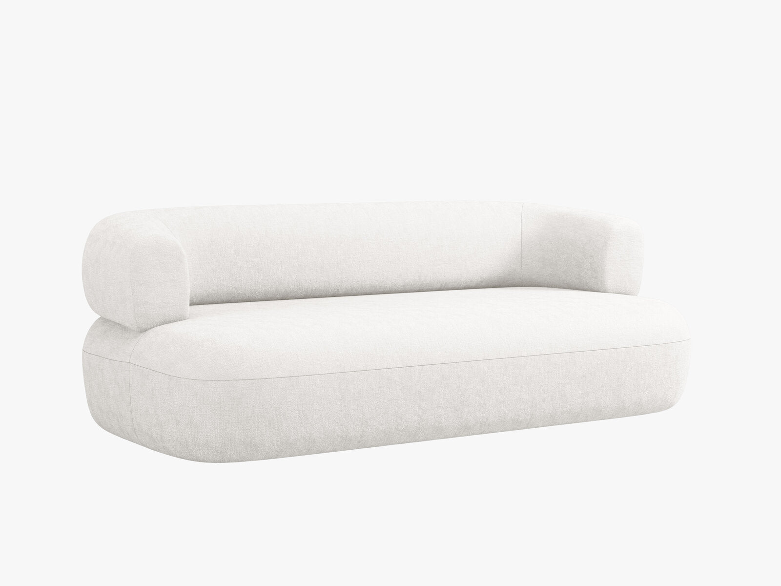 Micadoni Sofa Jenny 2-Sitzer Chenille Perfect Harmony Helles Beige