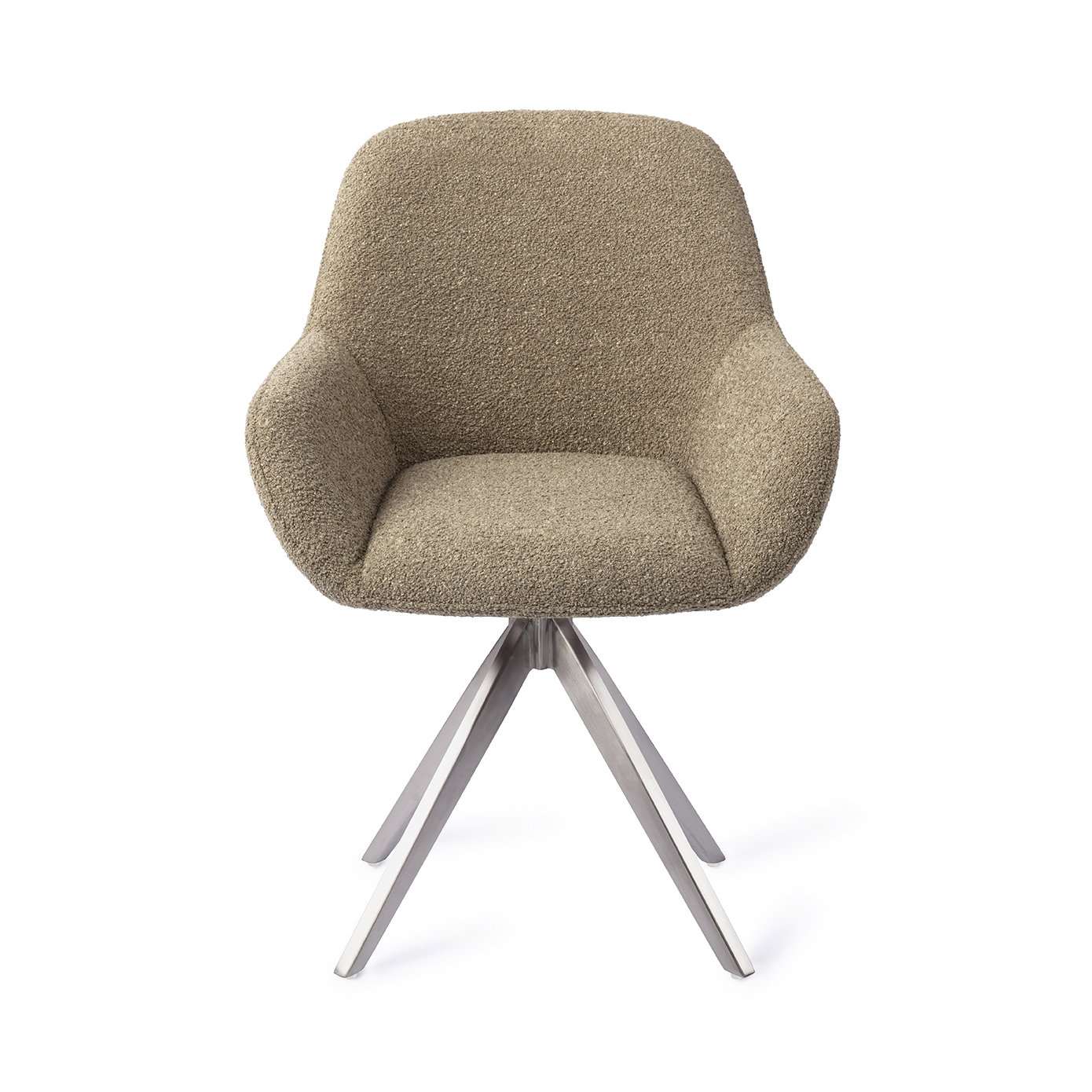 Jesper Home Esszimmerstuhl Kushi Moss Meadow Turn Stahl