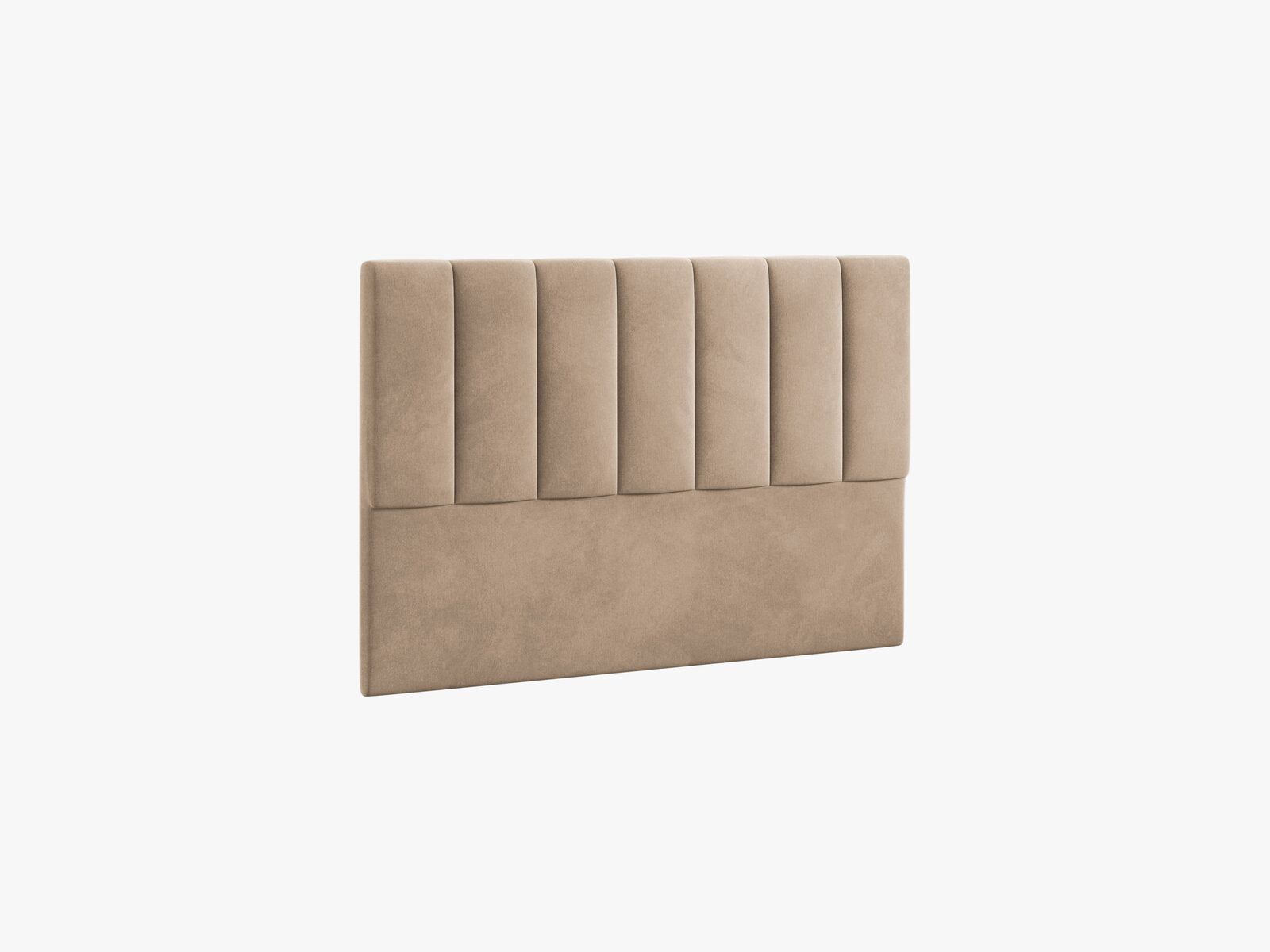 Micadoni Marl Samtiger Kopfteil 140 cm (H 95 cm) Samt Magic Velvet Mandelbeige 140x95