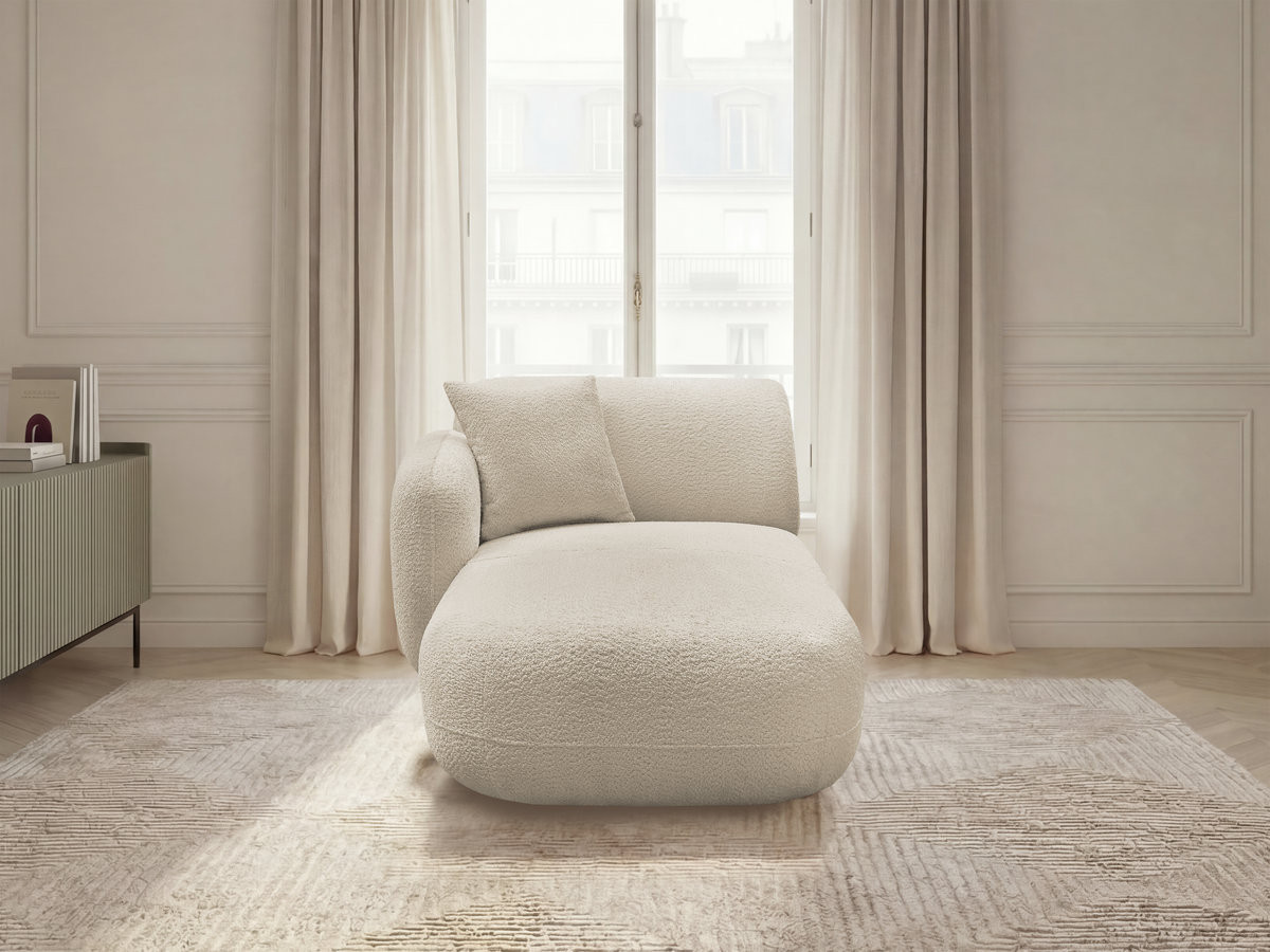 Bobochic Anda Méridienne-Modul Chenille Beige Ecke links