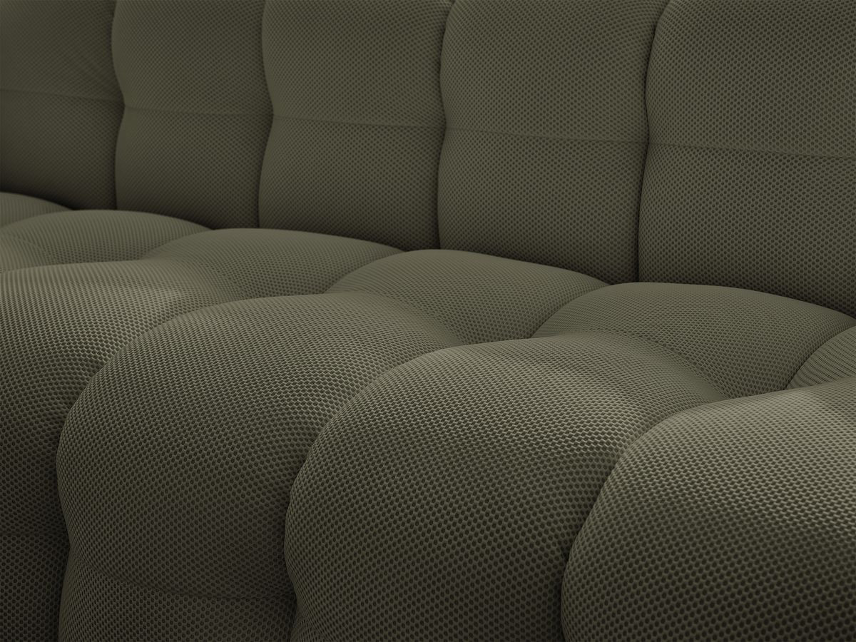 Bobochic Cloud Sofa 4-Sitzer mit Pouf Mesh-Stoff Grün