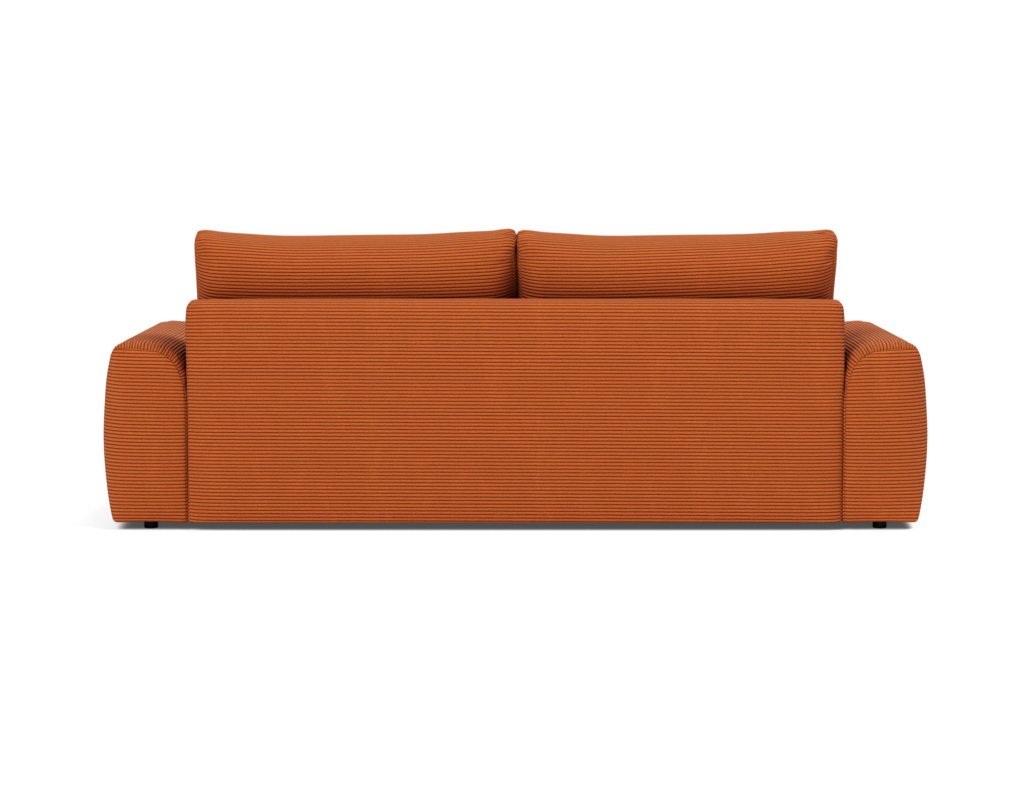 Schlafsofa Norum mit Chunky-Armlehnen Kord Corduroy 595-Burnt-Orange