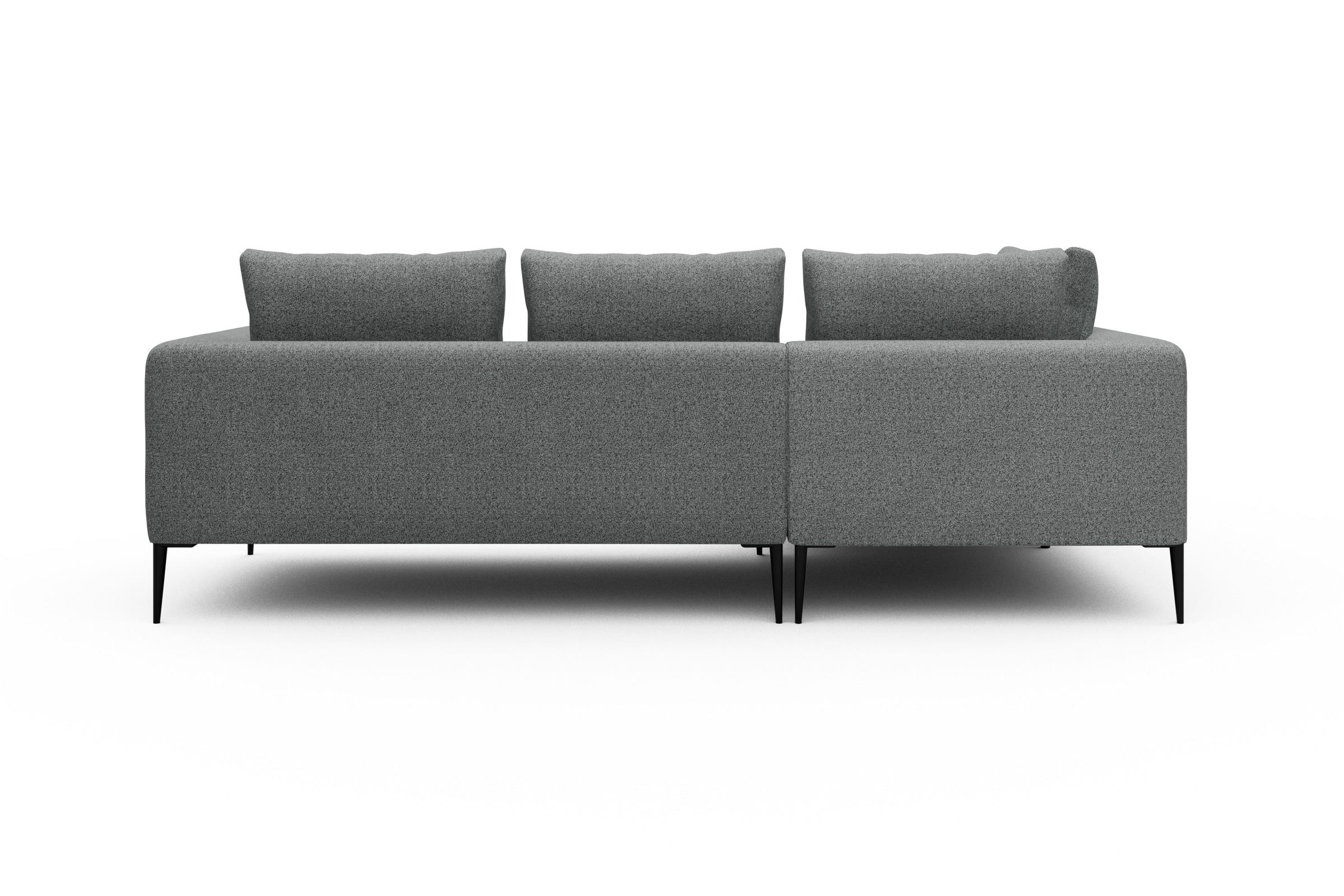 Ecksofa Paul Relax-Ecke links mit 2-Sitzer Aivi-Gravet-Grey