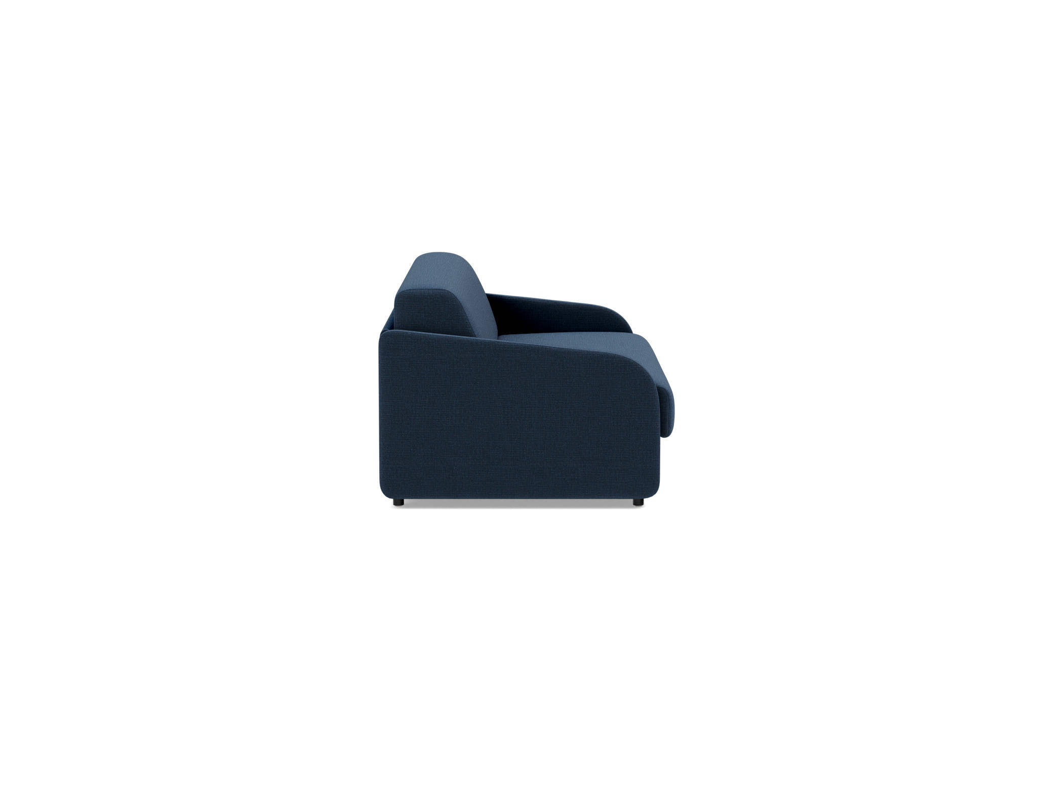 Schlafsofa Eivor mit Taschenfederkernmatratze 140 Chenille Esina 414-Indigo-Blue