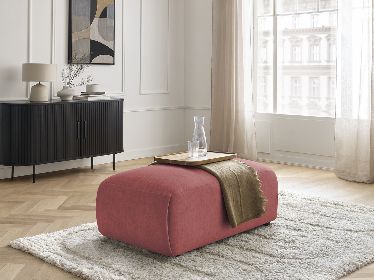 Bobochic Jana Pouf 63 × 114 cm Samt Orange