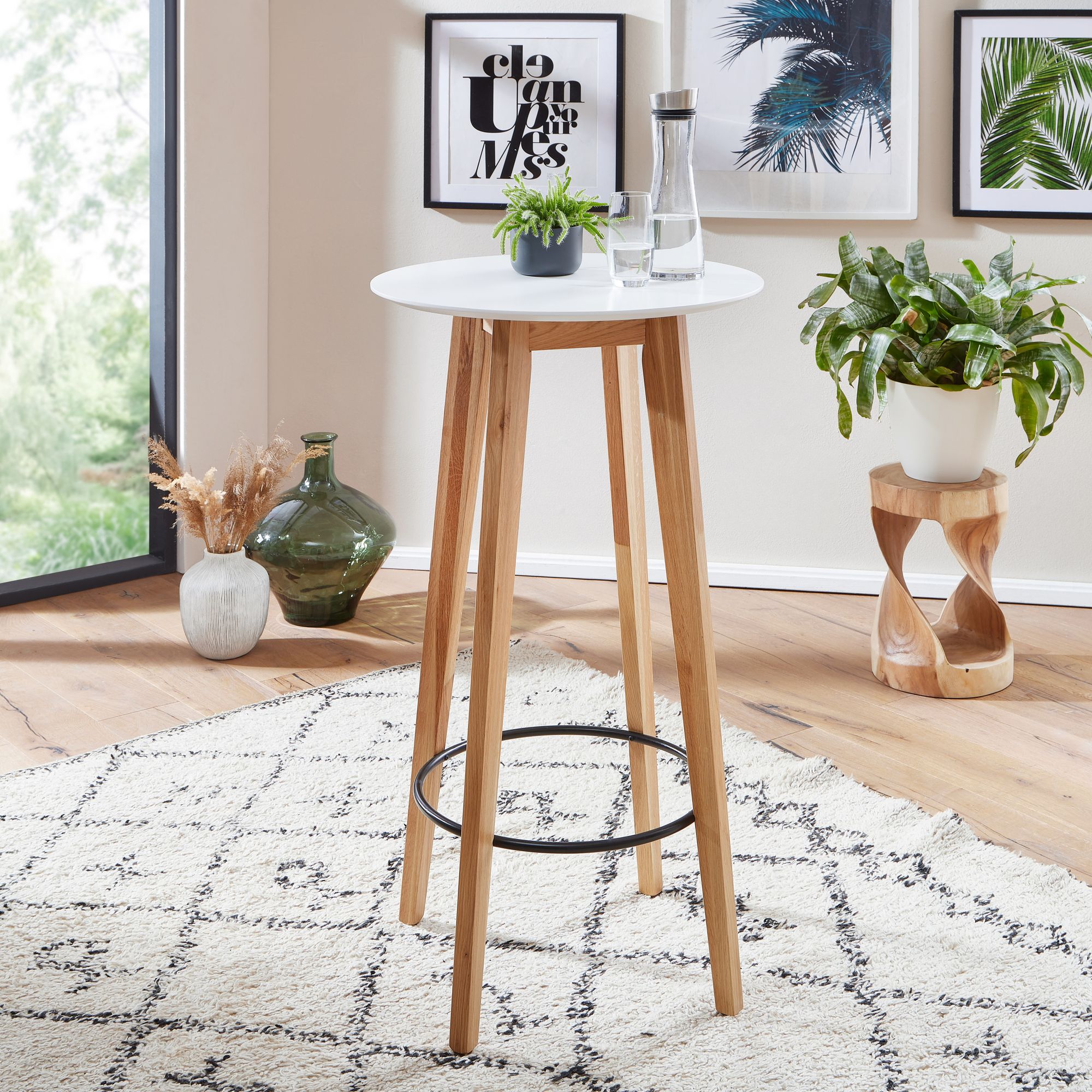 Stehtisch Ulbjerg Weiß Ø 60 cm