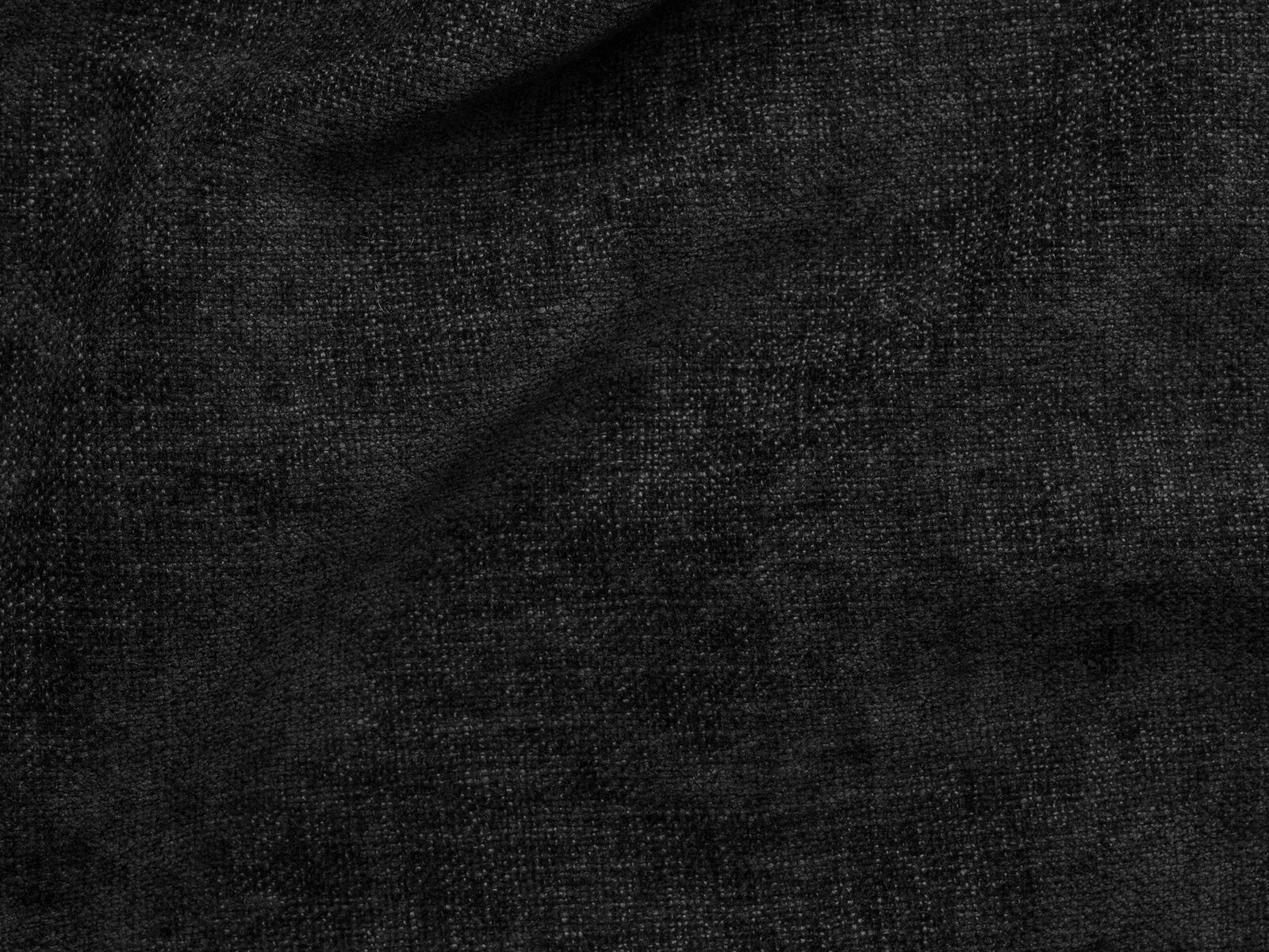 Micadoni Symmetrisches Ecksofa Bellis 5-Sitzer Strukturierter Stoff Liberty Schwarz